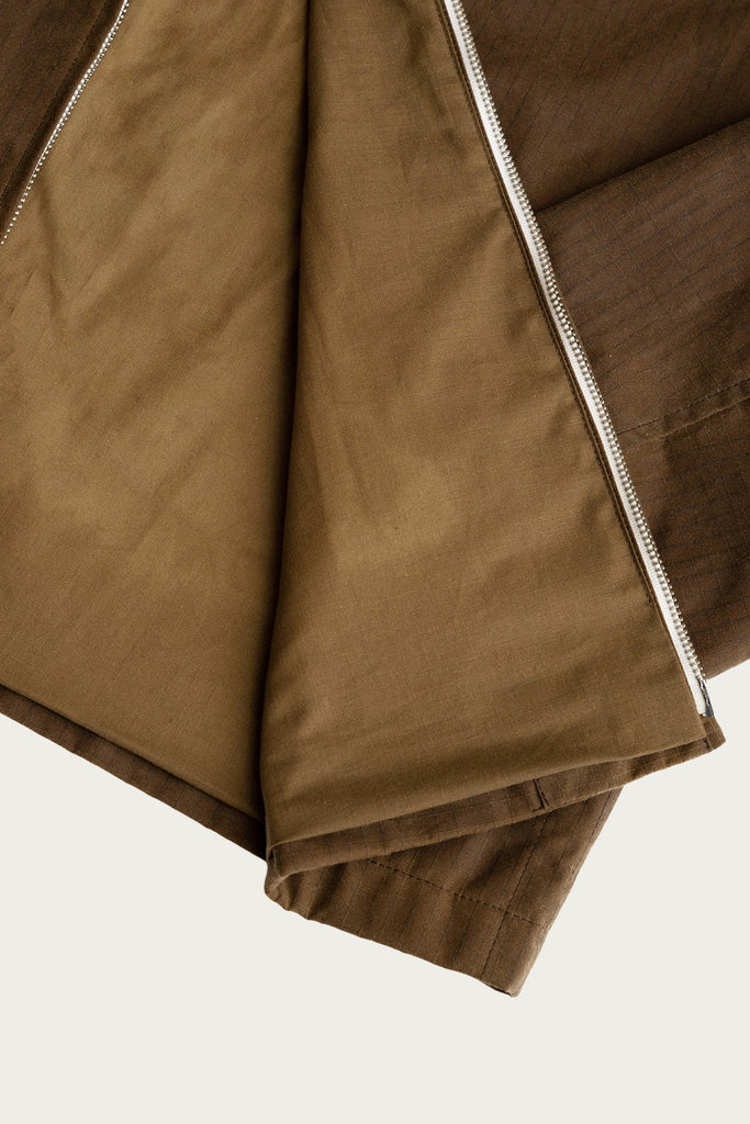 James Coward - Site Jacket - Coyote Waxed Organic Ripstop - Canoe Club