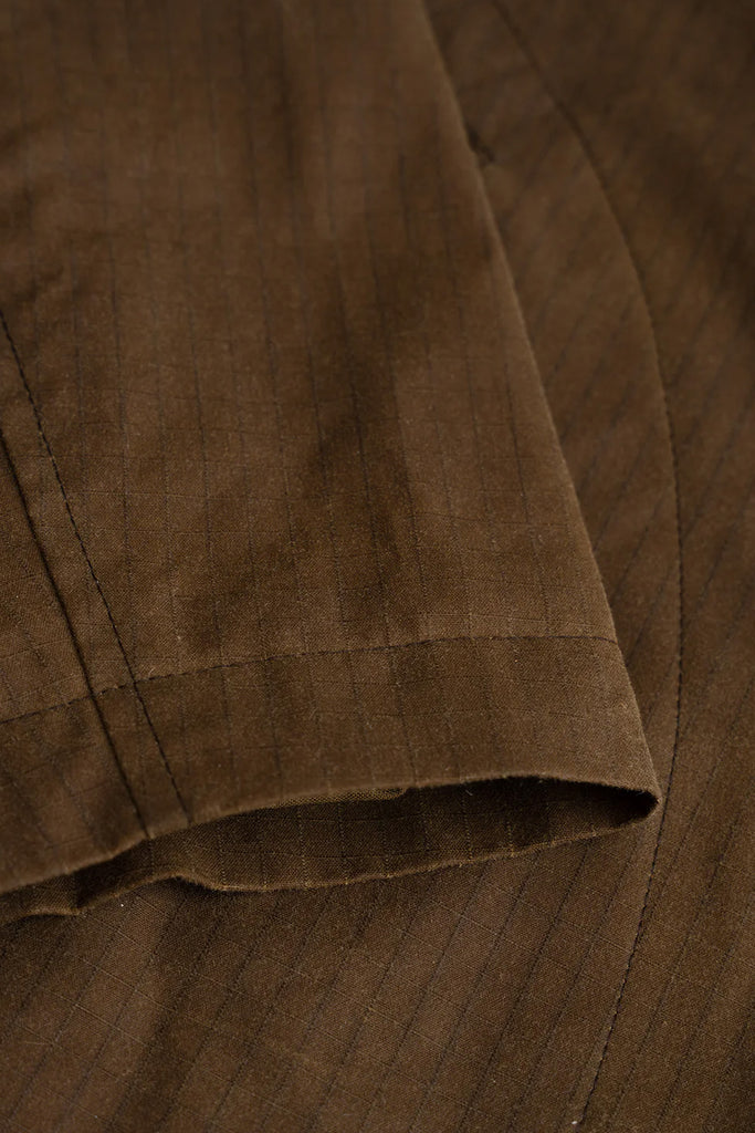 James Coward - Site Jacket - Coyote Waxed Organic Ripstop - Canoe Club