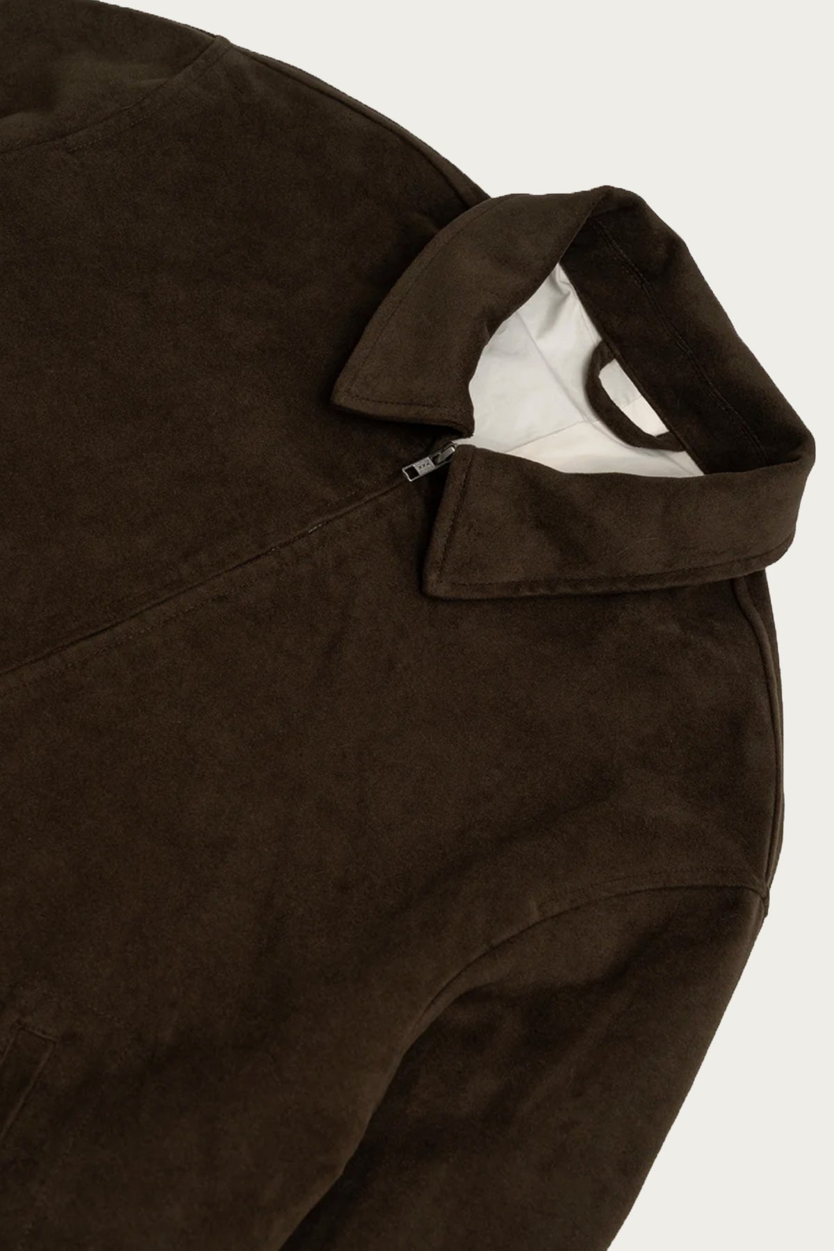 James Coward - Site Jacket - Dark Brown Cotton Moleskin - Canoe Club