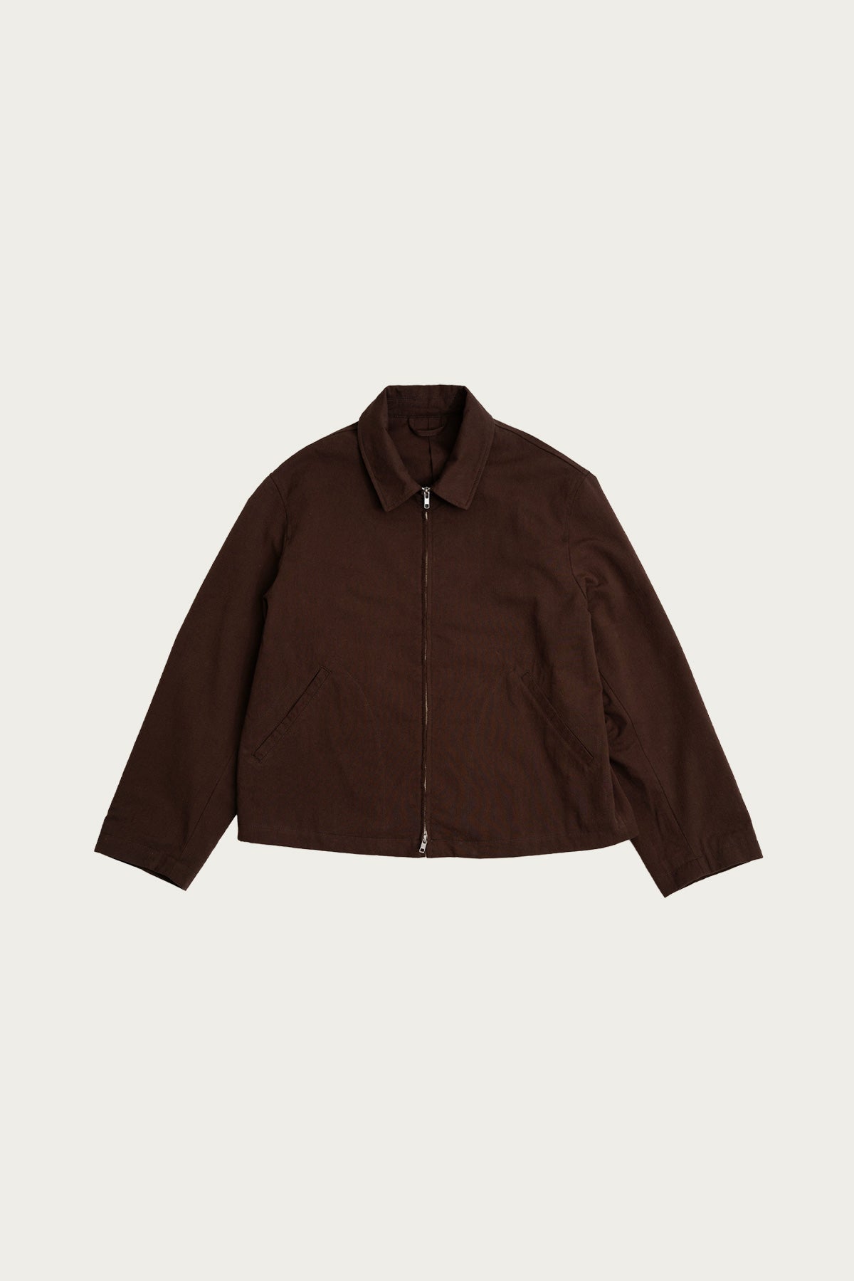 James Coward - Site Jacket - Dark Brown Cotton Wool Twill - Canoe Club