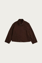 James Coward - Site Jacket - Dark Brown Cotton Wool Twill - Canoe Club