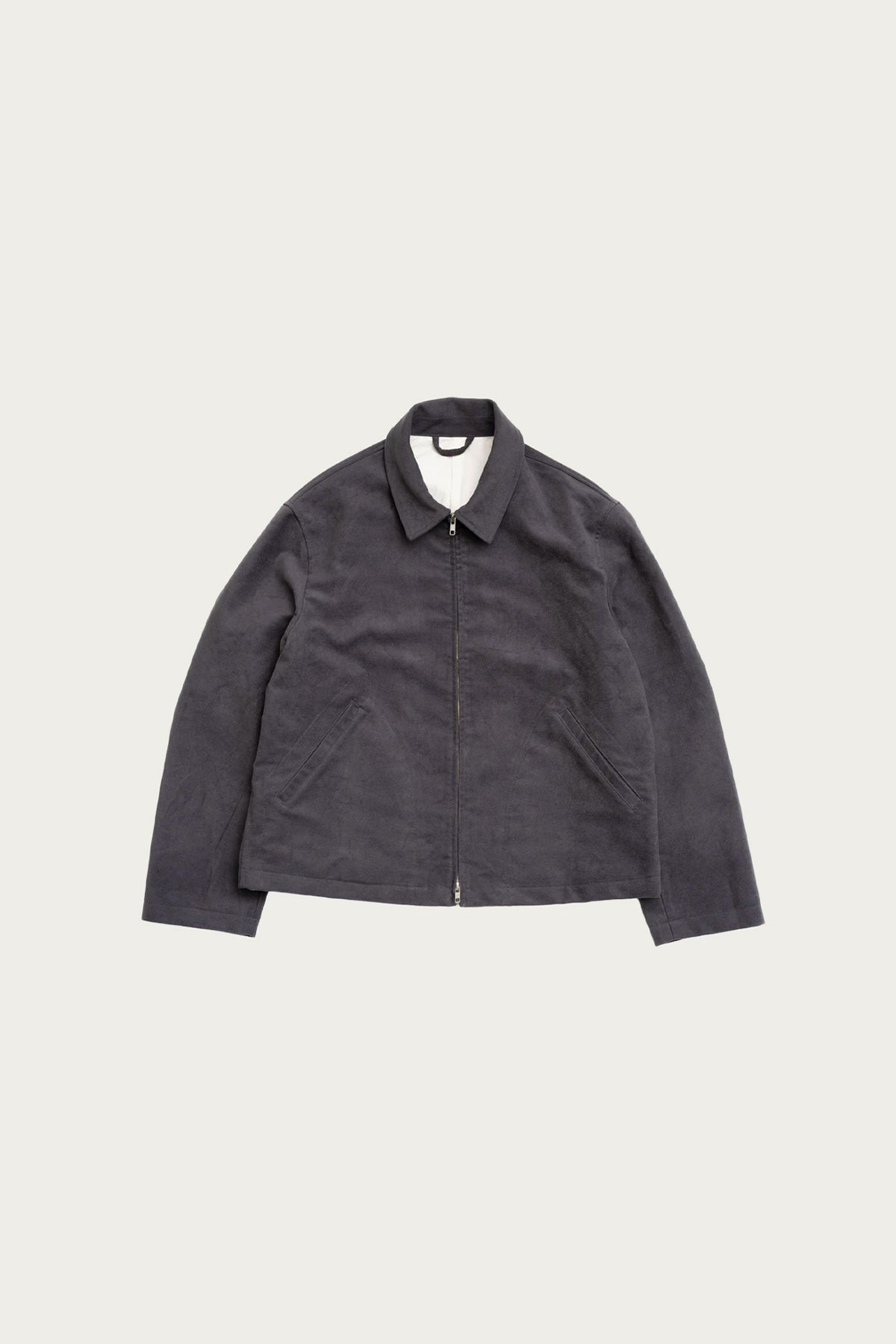 James Coward - Site Jacket - Grey Cotton Moleskin - Canoe Club
