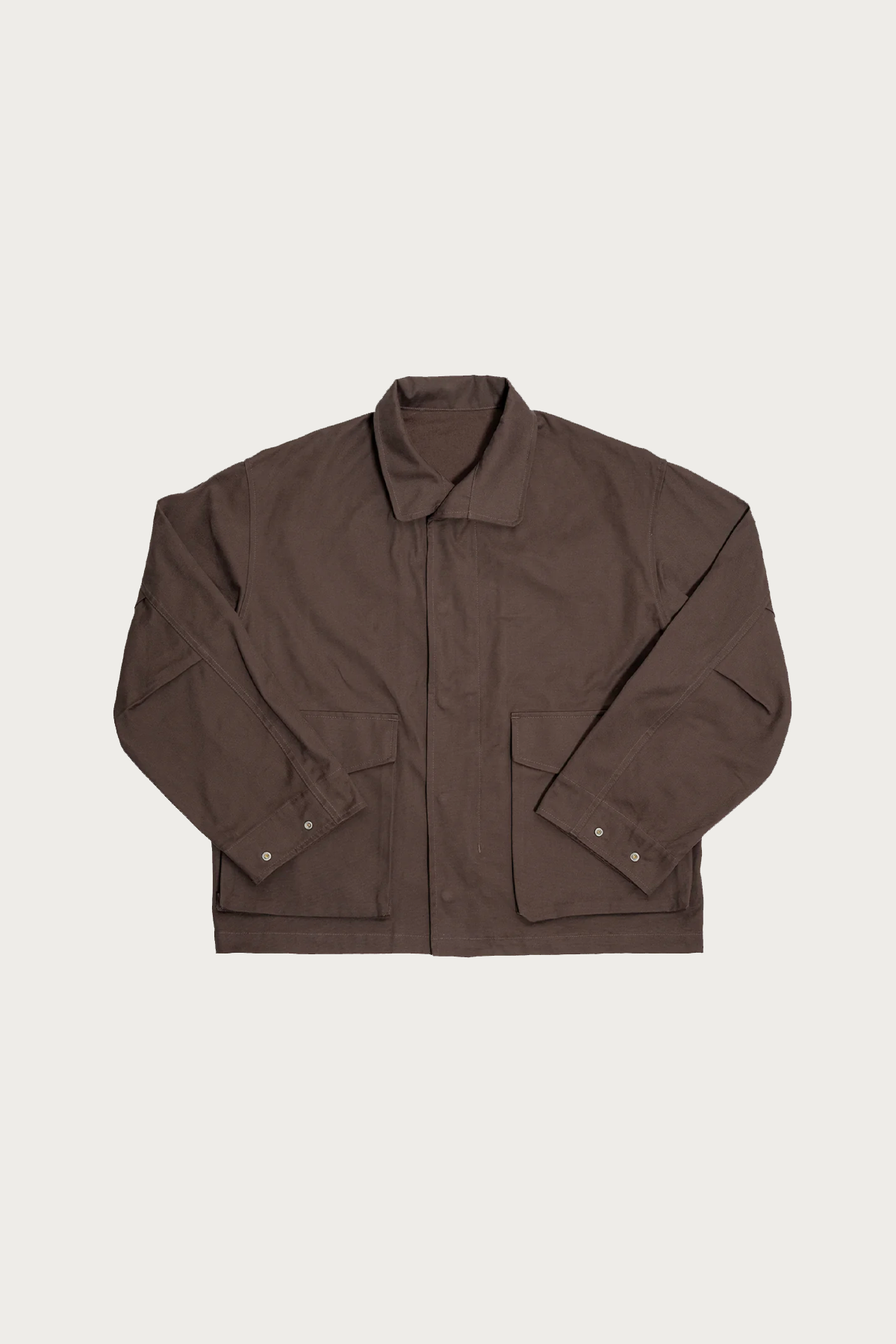 James Coward Six Jacket | Brown Cotton Canvas | Canoe Club