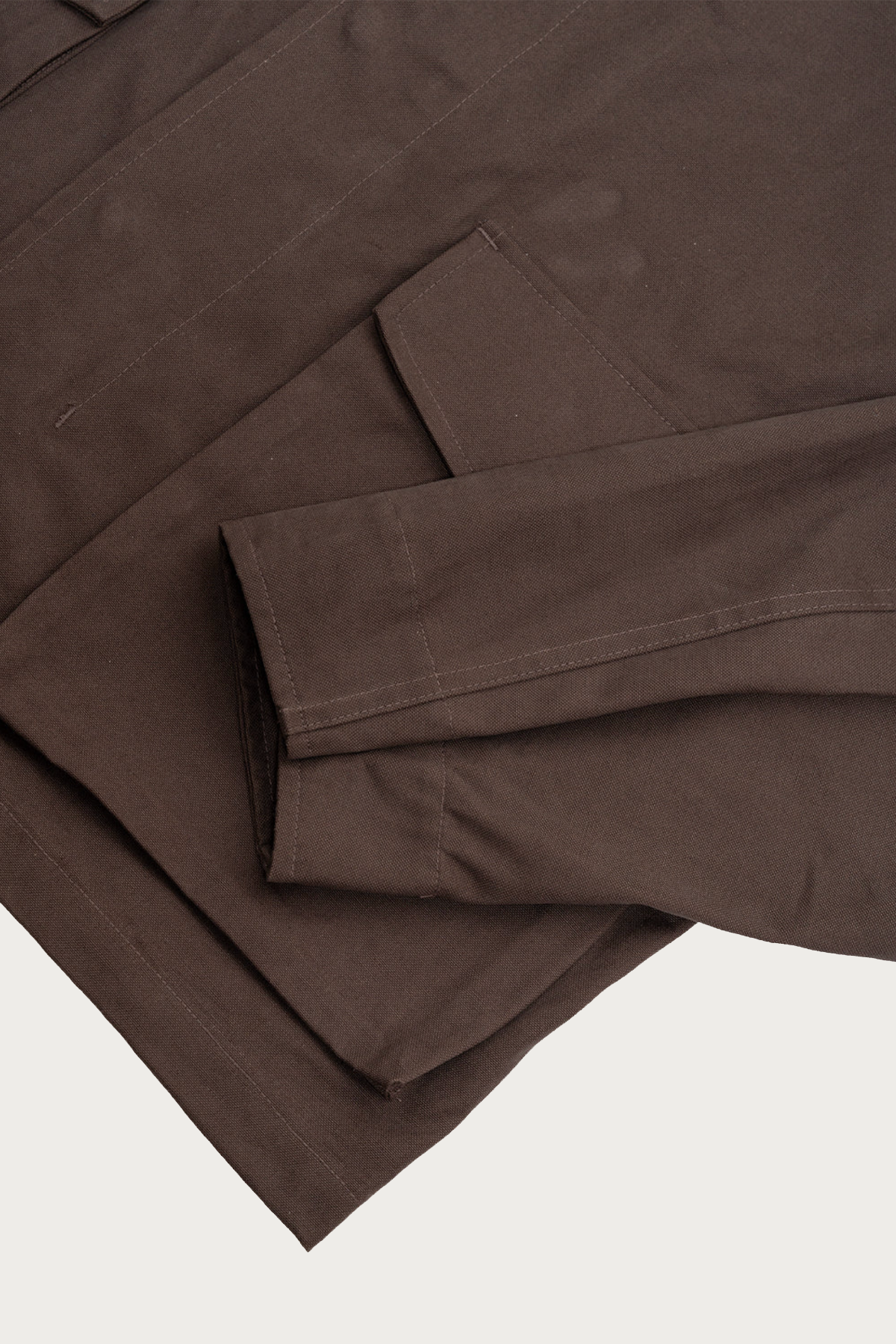 James Coward - Six Jacket - Brown Cotton Canvas - Canoe Club