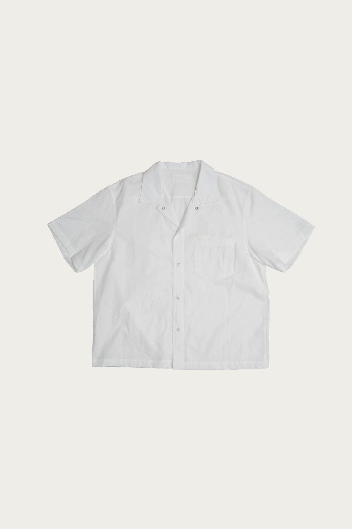 James Coward - Sundown Shirt - Natural Cotton Wool Typewriter Cloth - Canoe Club