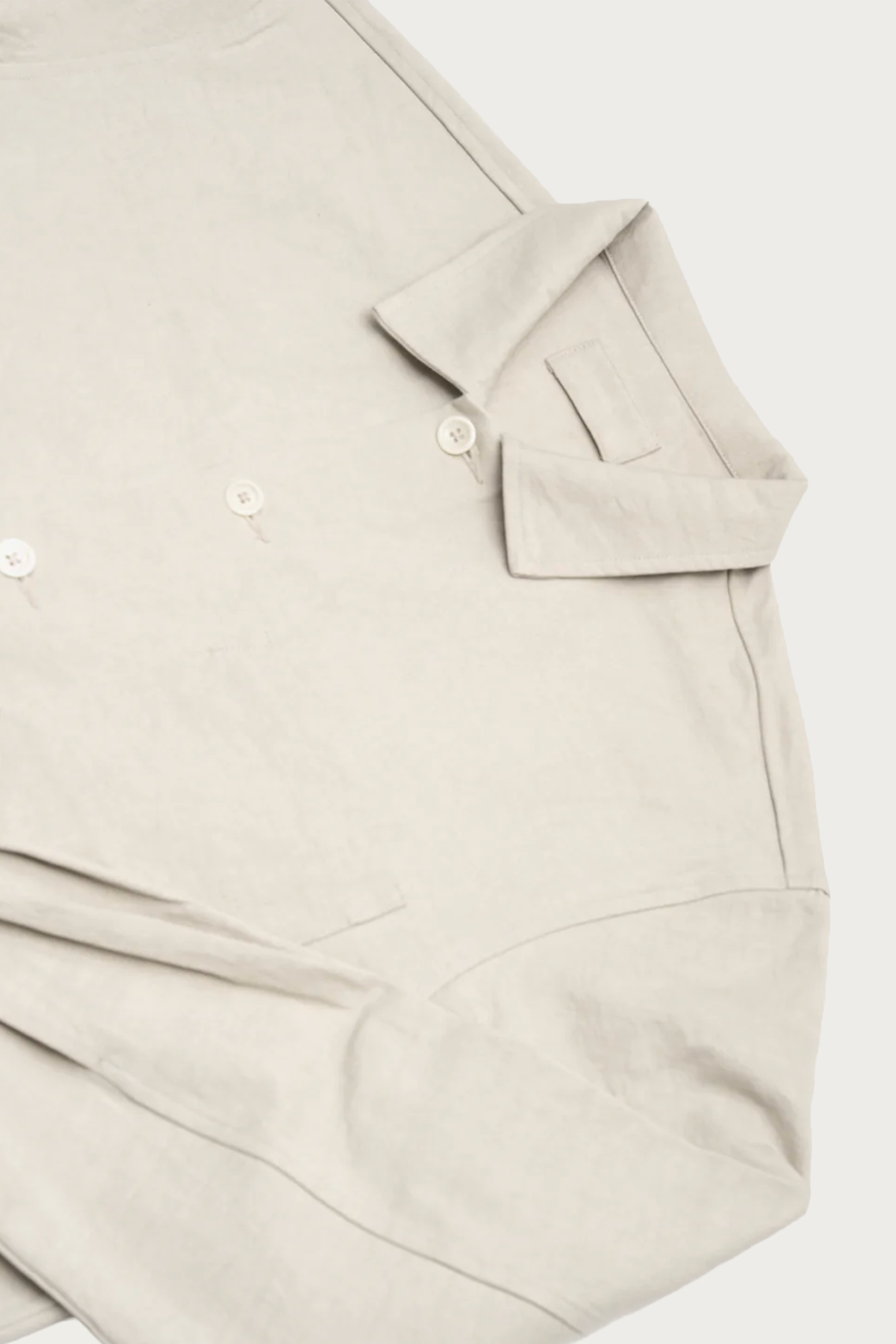 James Coward - Travail Shirt - Clay Satin Drum Cotton - Canoe Club