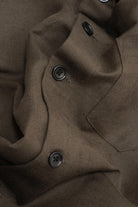 James Coward - Travail Shirt - Coffee Grounds Belgian Linen - Canoe Club