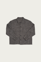 James Coward - Travail Shirt - Grey Shetland Wool/Linen Twill - Canoe Club