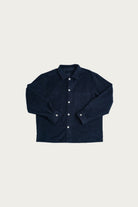 James Coward - Travail Shirt - Navy Cotton Moleskin - Canoe Club