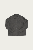 James Coward - Workshop Shirt - Grey Brown Cotton/Linen Chambray - Canoe Club