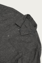 James Coward - Workshop Shirt - Grey Brown Cotton/Linen Chambray - Canoe Club