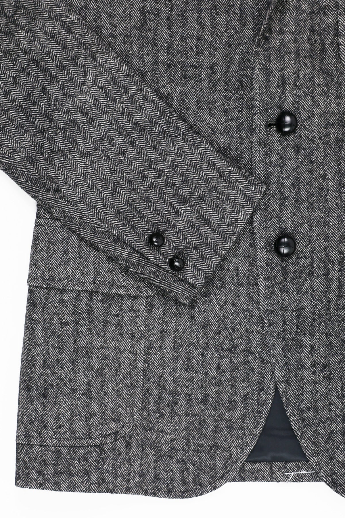 J. Press - 3B Authentic Blazer - Gray Herringbone Tweed - Canoe Club