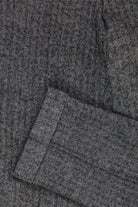 J. Press - Piped Stem Pants - Gray Herringbone Tweed - Canoe Club