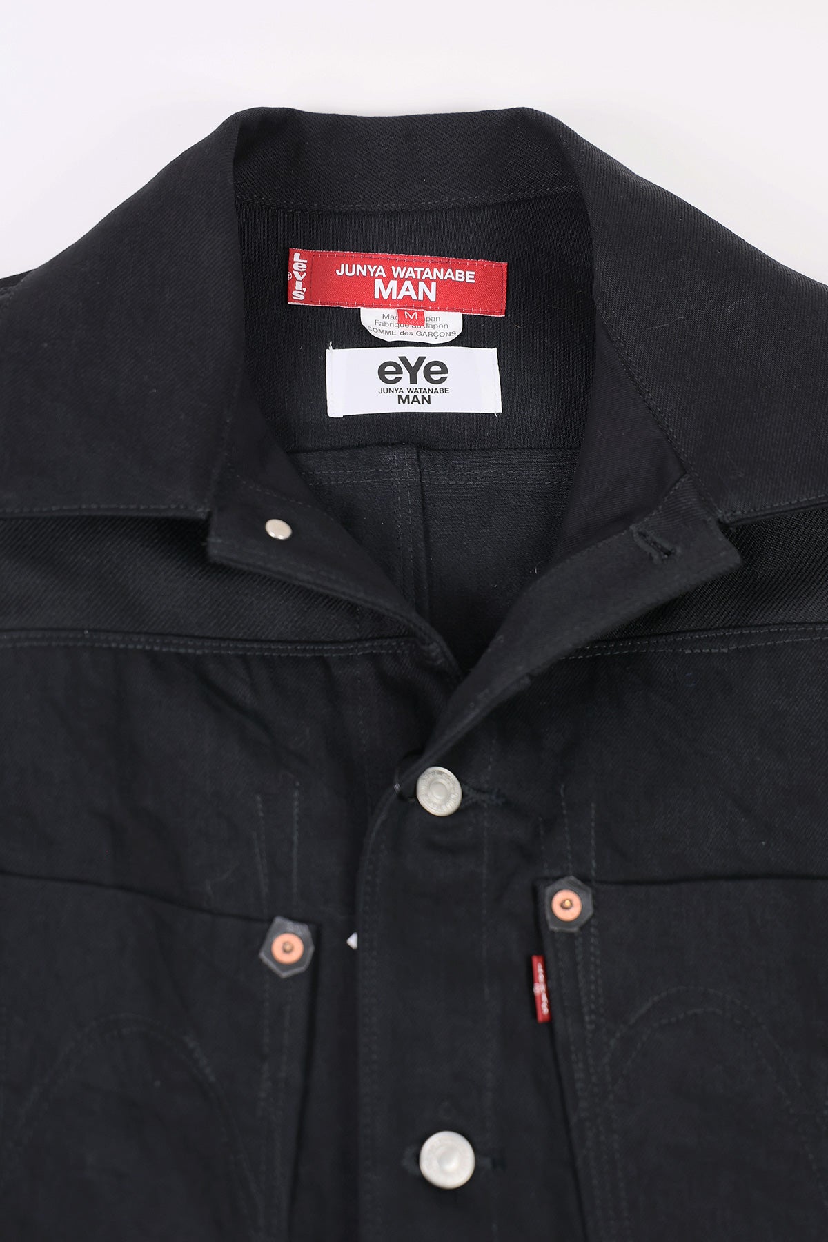 Junya Watanabe - Black Patchwork Denim Chorecoat - Black Mix - Canoe Club