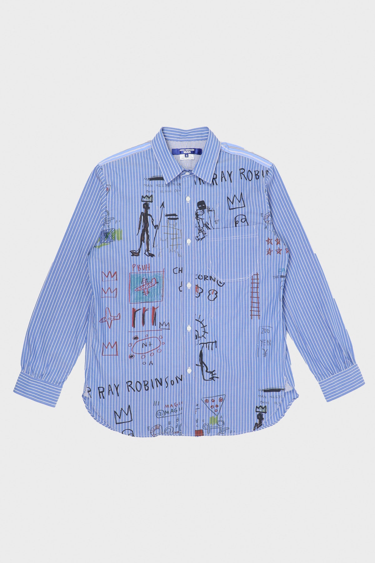 Junya Watanabe - Blue Striped Shirt - Camo - Canoe Club