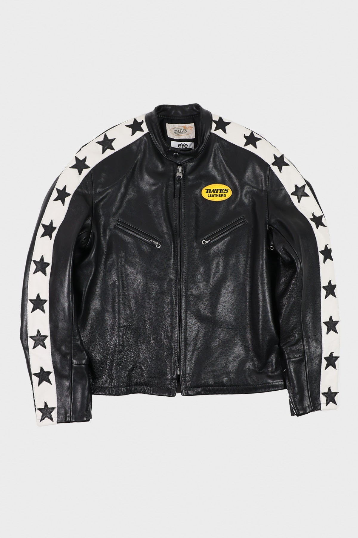 Junya Watanabe MAN Oiled Leather Racing Jacket Black Canoe Club