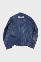 Junya Watanabe - Oiled Leather Racing Jacket - Blue - Canoe Club