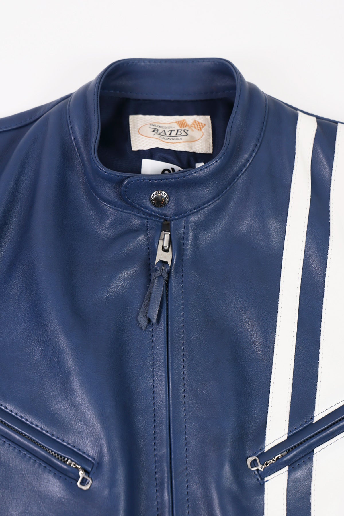 Junya Watanabe - Oiled Leather Racing Jacket - Blue - Canoe Club