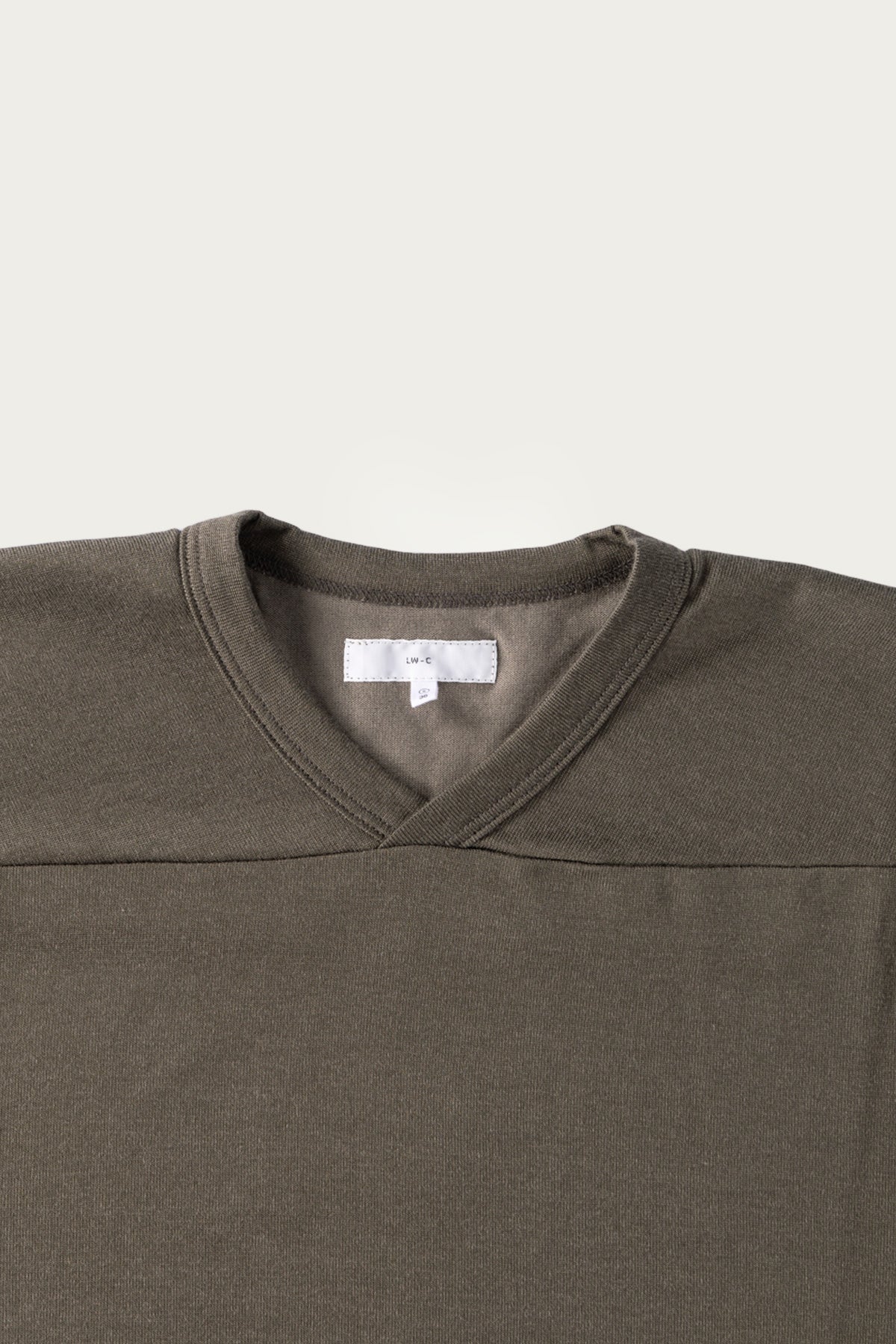 Lady White Co. - L/S Football T-Shirt - Grey Olive - Canoe Club