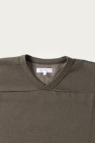 Lady White Co. - L/S Football T-Shirt - Grey Olive - Canoe Club