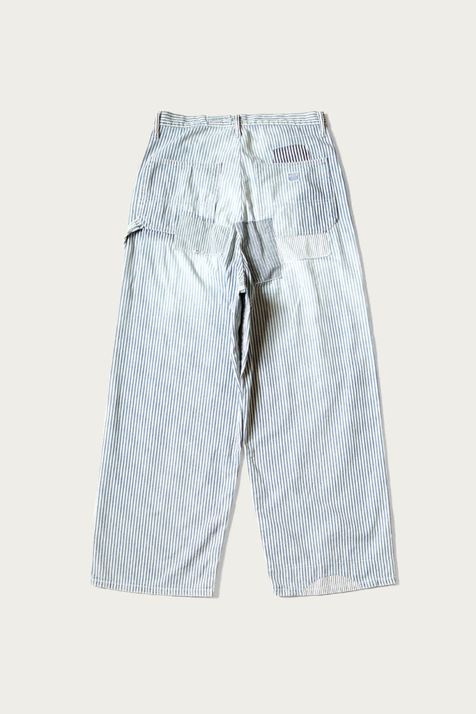 Kapital - 10oz HICKOREE Stripe Painter PORT Baggy Pants - Hickory Stripe - Canoe Club