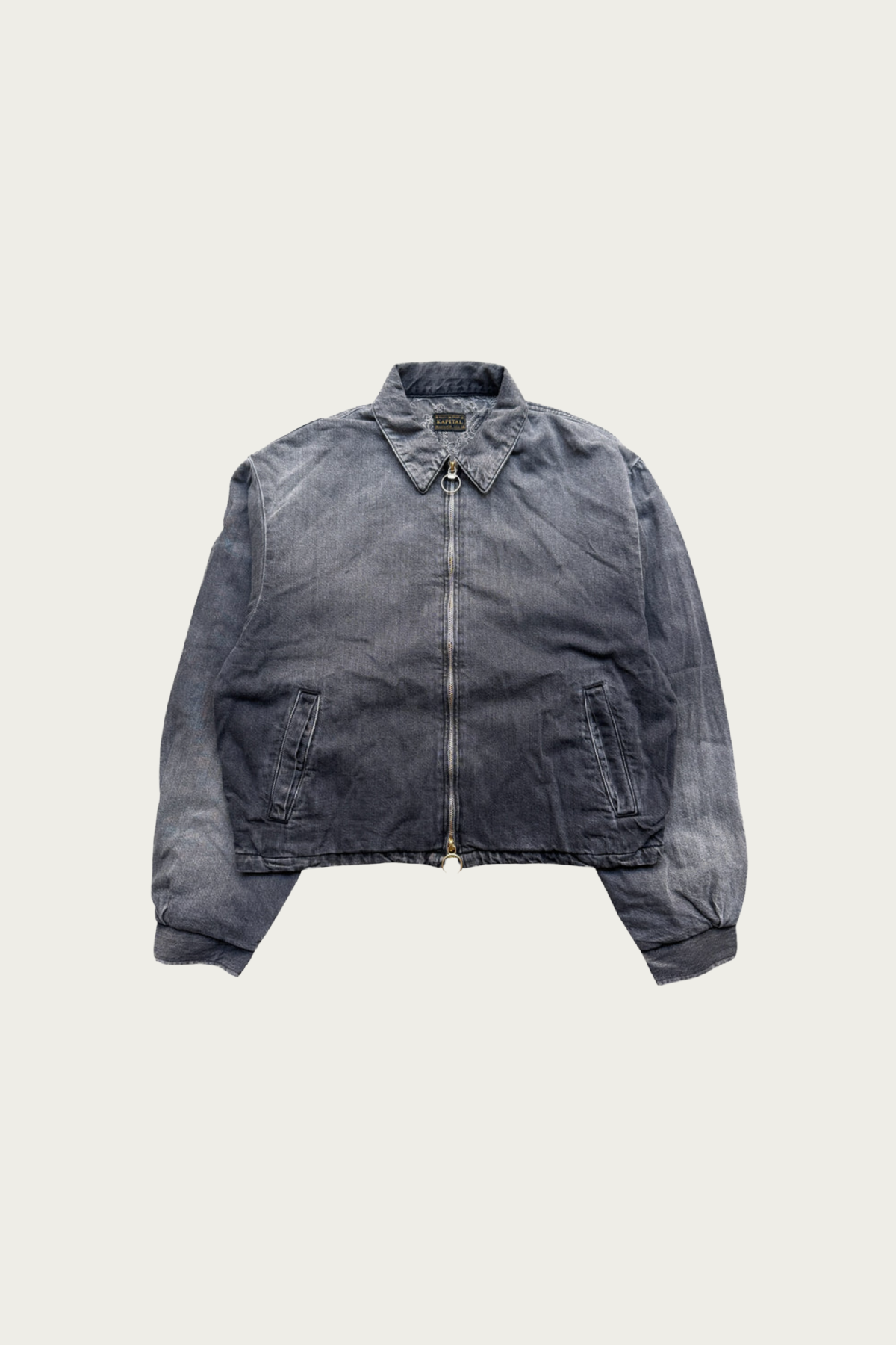 Kapital - 11.5ozBLKxBLK Denim HACKSAW Drizzler JKT - Pro - Canoe Club