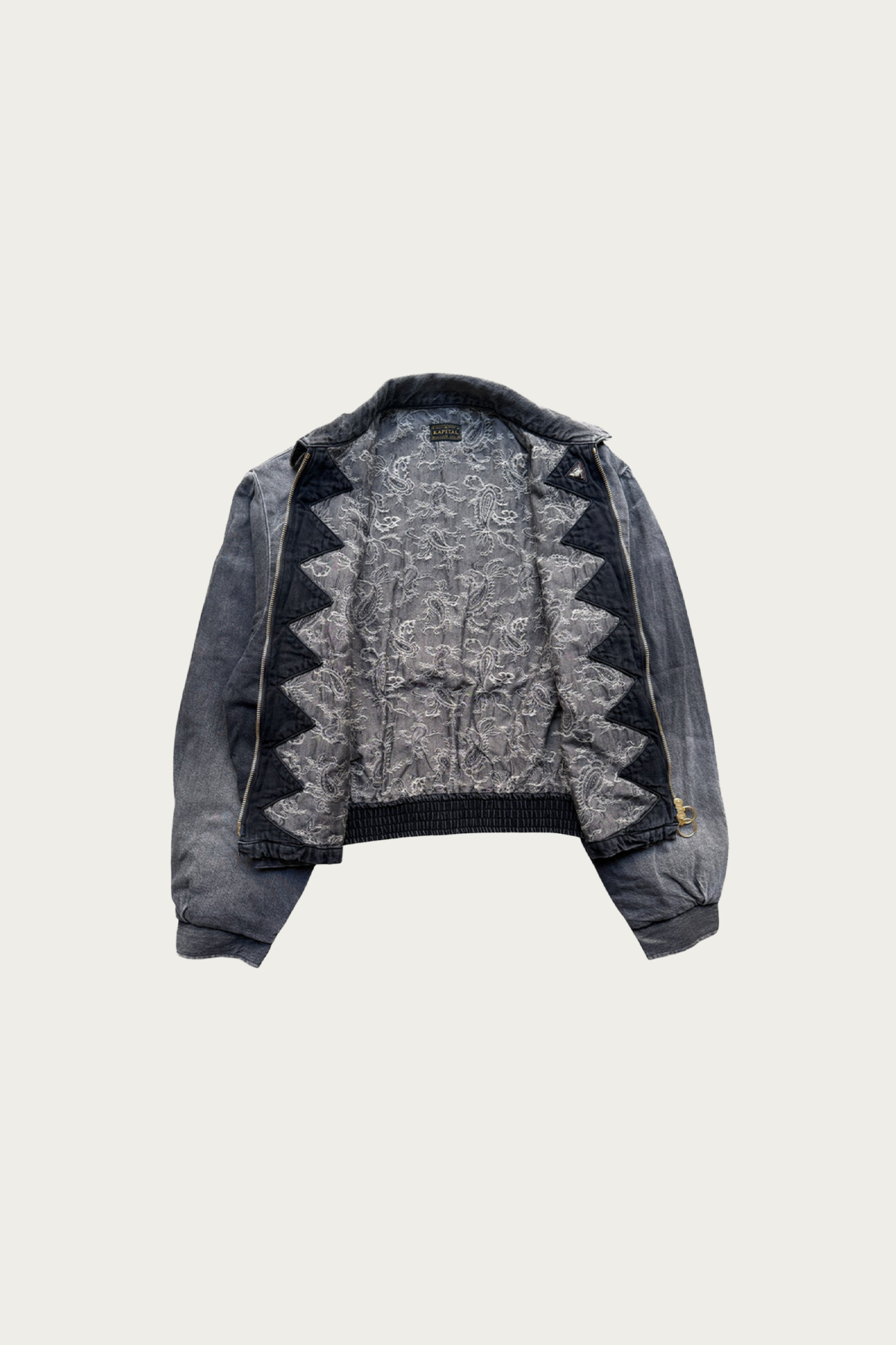 Kapital - 11.5ozBLKxBLK Denim HACKSAW Drizzler JKT - Pro - Canoe Club
