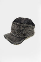 Kapital - 11.5oz BLKxBLK Denim The Old Man And The Sea Cap (Crash Remake) - Canoe Club
