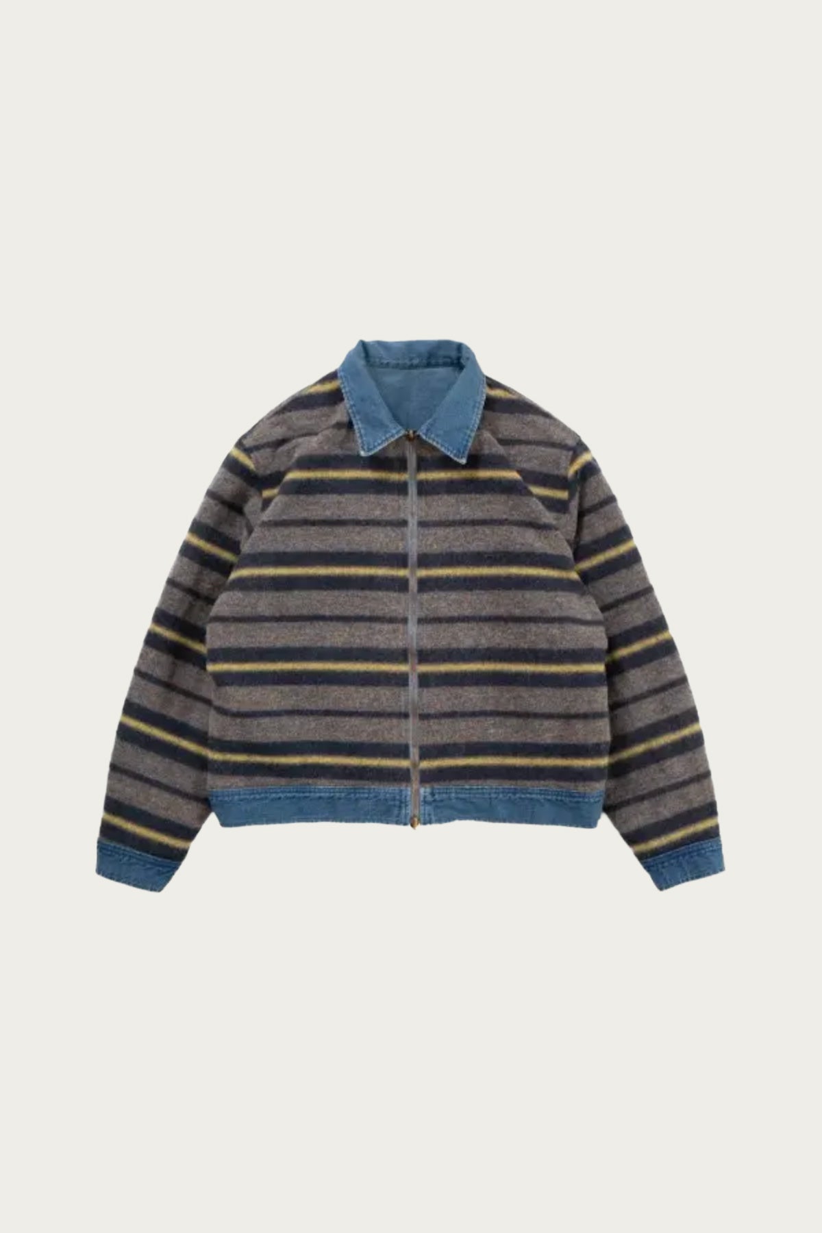 Kapital - 11.5oz Denim Lining Reversible ZIP UP Work JKT (VIRGIN MARY) - Indigo - Canoe Club