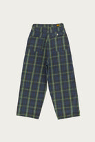 Kapital - 11oz Tartan Check PORT Baggy Pants - Navy - Canoe Club
