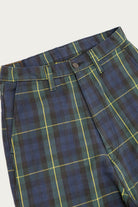 Kapital - 11oz Tartan Check PORT Baggy Pants - Navy - Canoe Club
