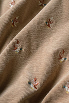 Kapital - 11W Stretch Corduroy DUCK Embroidery Track JKT (Banner Stripe) - Gold/Beige - Canoe Club