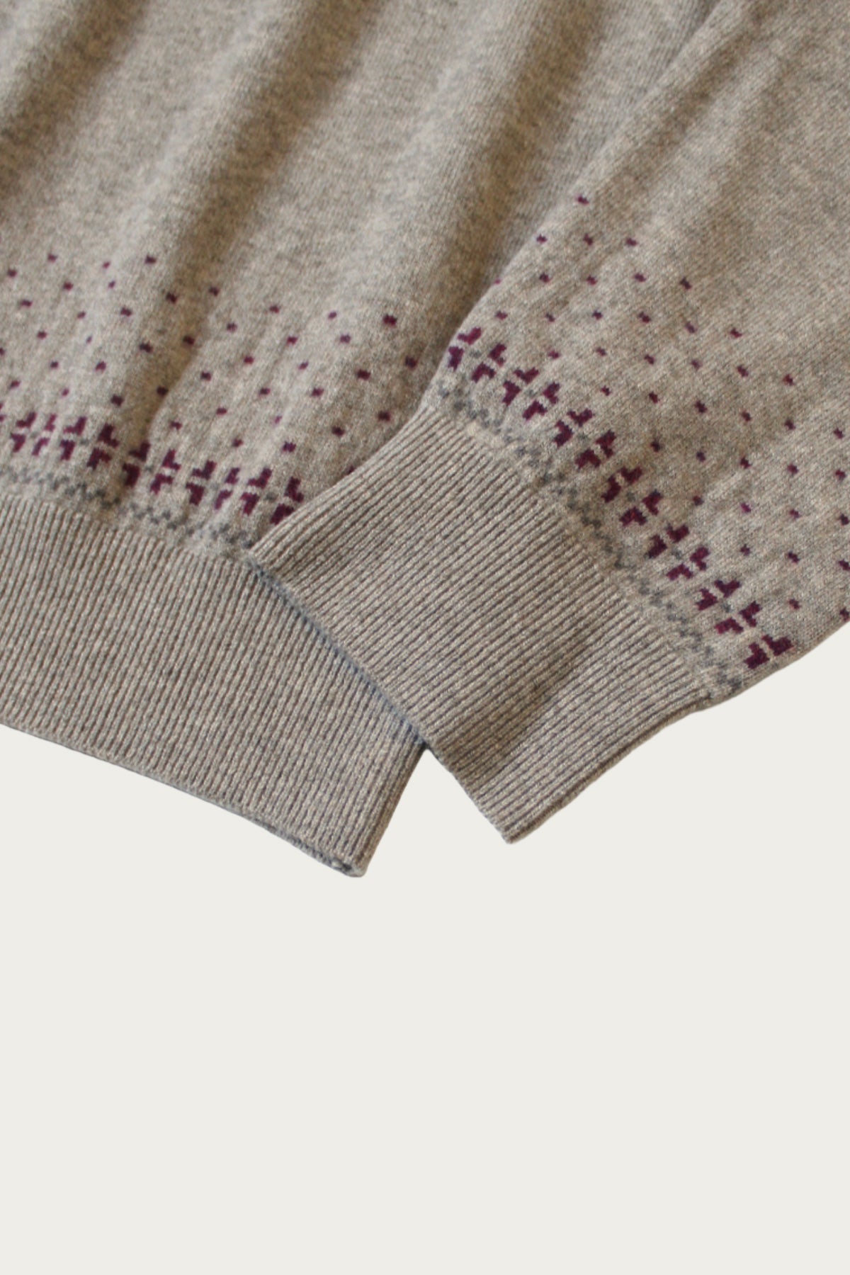 Kapital - 12G Wool Crew Neck Sweater (FLY GOOSE) - Beige - Canoe Club