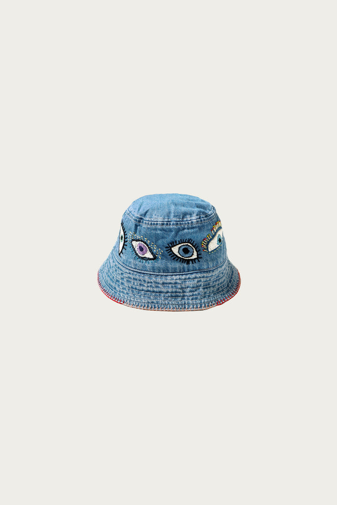 Kapital - 12ozDenim Bucket Hat (SPEAKEASY) - Indigo - Canoe Club