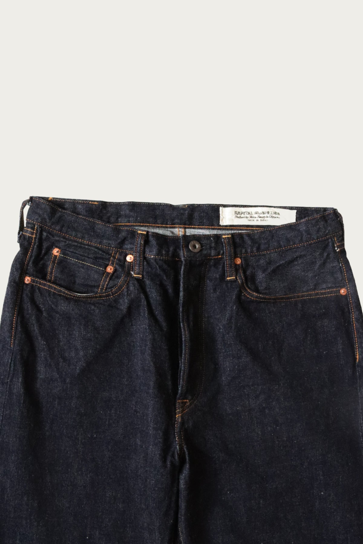Kapital - 13.5oz Zimbabwe Denim 5P MONKEY TH - One Wash - Canoe Club