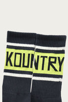 Kapital - 144 Yarns KOUNTRY Socks - Black - Canoe Club