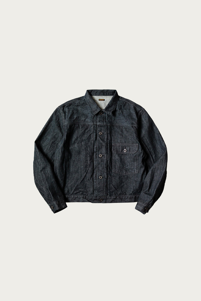 Kapital - 14oz BLK Denim 1st JKT - Black - Canoe Club