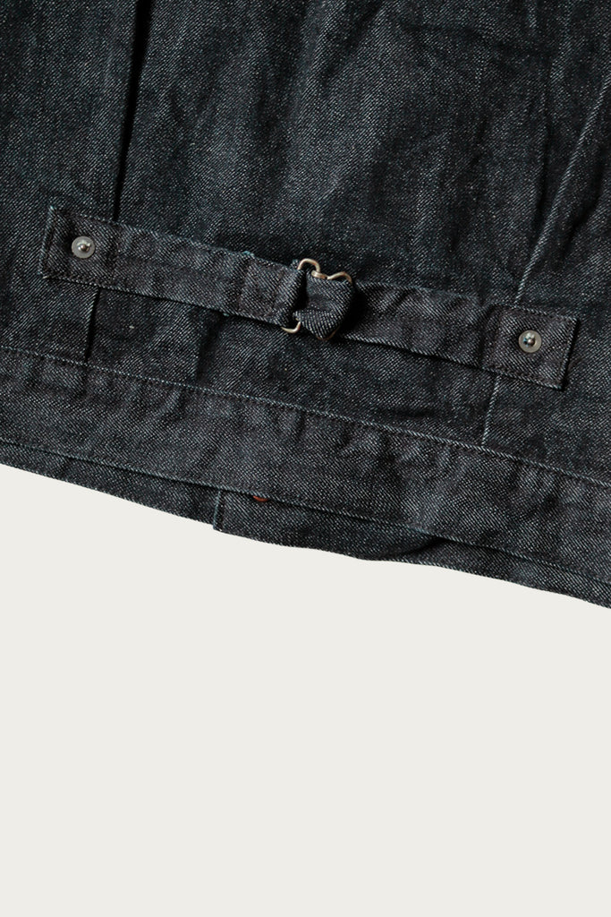 Kapital - 14oz BLK Denim 1st JKT - Black - Canoe Club