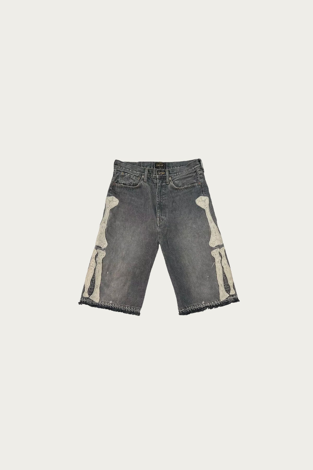 Kapital 14oz Denim 5P Shorts (BONE) | Black | Canoe Club