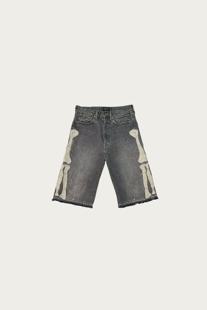 Kapital - 14oz Denim 5P Shorts (BONE) - Black - Canoe Club