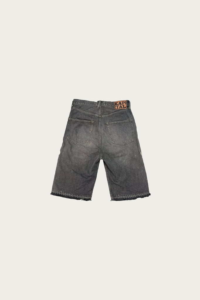 Kapital - 14oz Denim 5P Shorts (BONE) - Black - Canoe Club