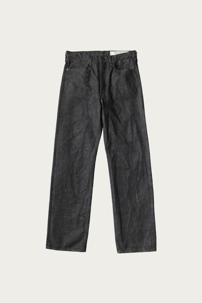 Kapital - 14oz BLK Denim 5P MONKEY TH (ZIP Ver.) - Black - Canoe Club