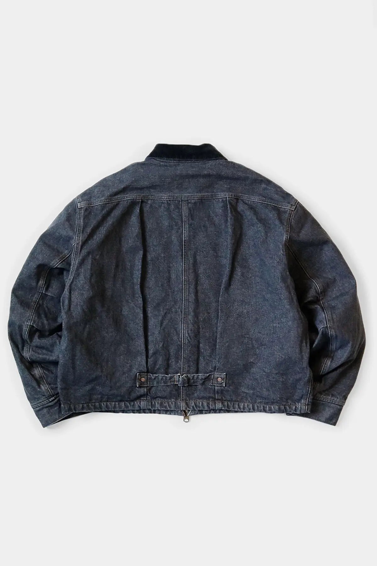 Kapital - 14oz BLKxECR Denim T-Back Drizzler JKT(WORKING Embroidery) - Canoe Club