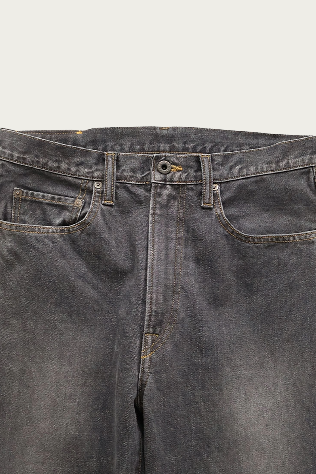 Kapital - 14oz BLKxBLK Denim 5P MONKEY TH (ZIP ver.) - Pro - Canoe Club