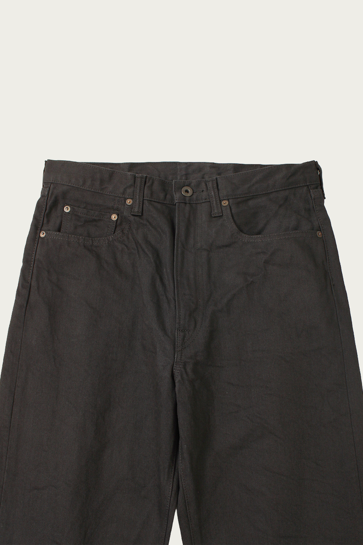 Kapital - 14oz BLKxBLK Denim 5P MONKEY TH (ZIP ver.) - Pro - Canoe Club