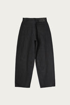Kapital - 14oz BLKxBLK Denim CLUB Baggy 5P Pants - Black - Canoe Club
