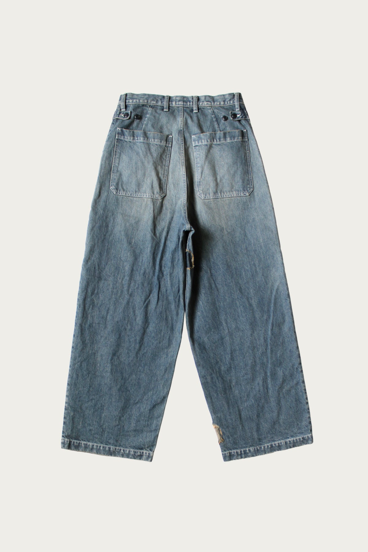 Kapital - 14oz Denim FATIGUE Baggy Pants (RUSHFIELD Remake) - Indigo - Canoe Club