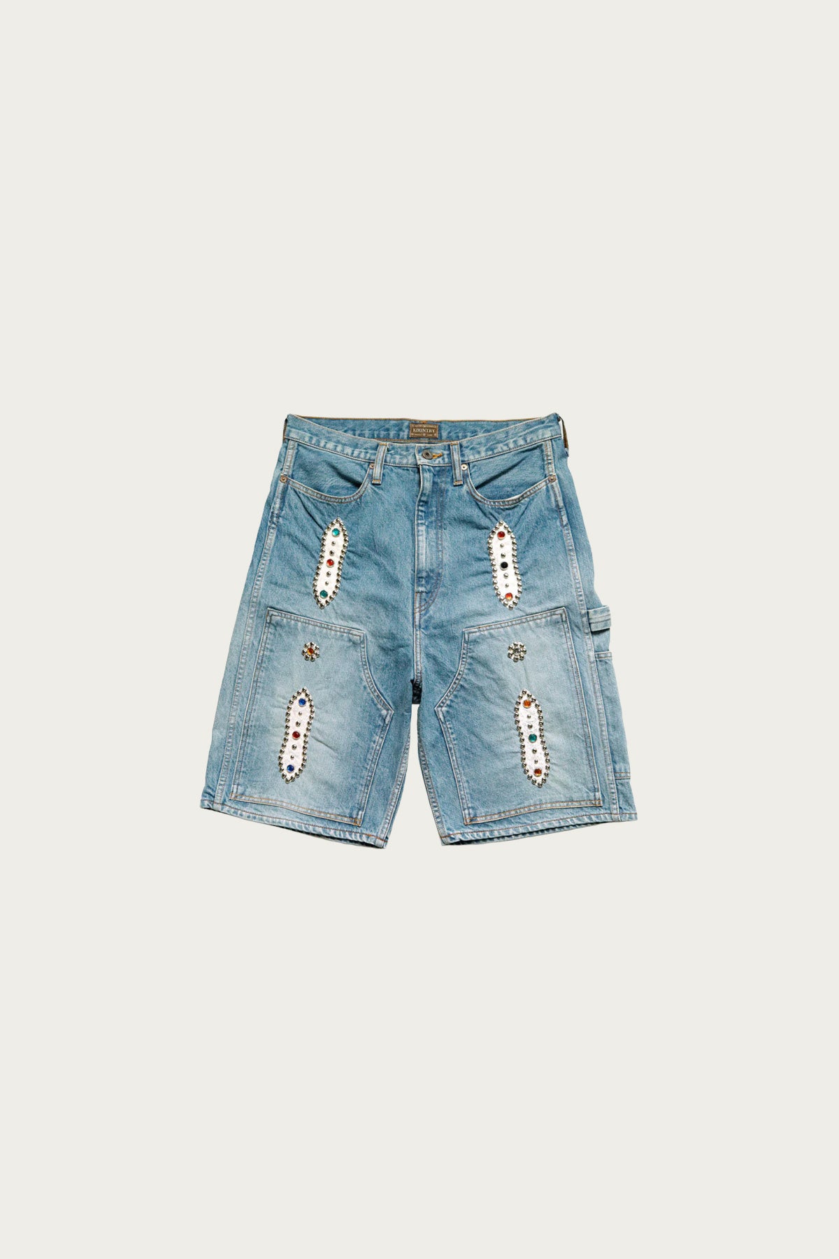 Kapital - 14oz Denim Shorts (STUDS Remake) - Indigo - Canoe Club