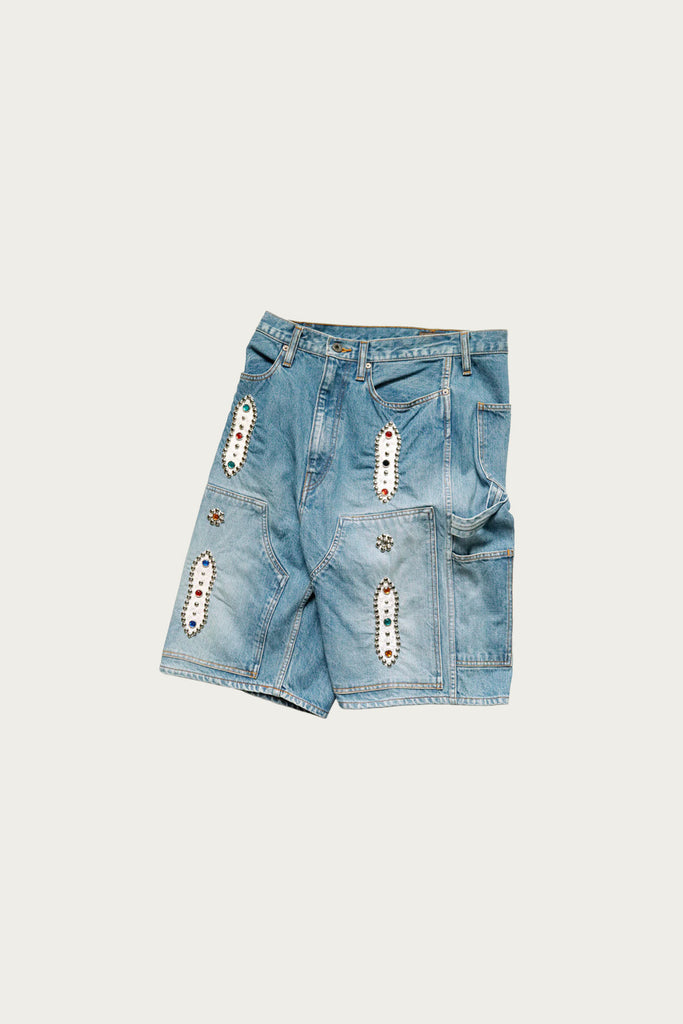 Kapital - 14oz Denim Shorts (STUDS Remake) - Indigo - Canoe Club