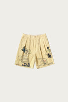 Kapital - 14W Corduroy IVY Short Pants (Memorial Paint Model) - Light Yellow - Canoe Club